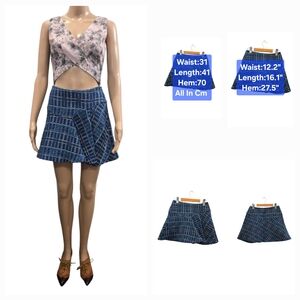 Paul & Joe Sister High-Rise Mini Textured Knit Skirt Size XS